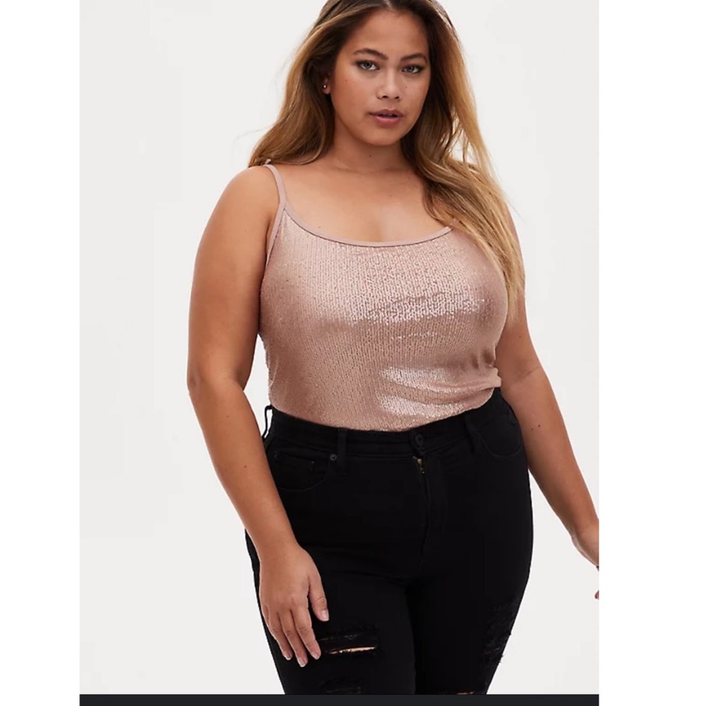 Torrid gold sequin cami